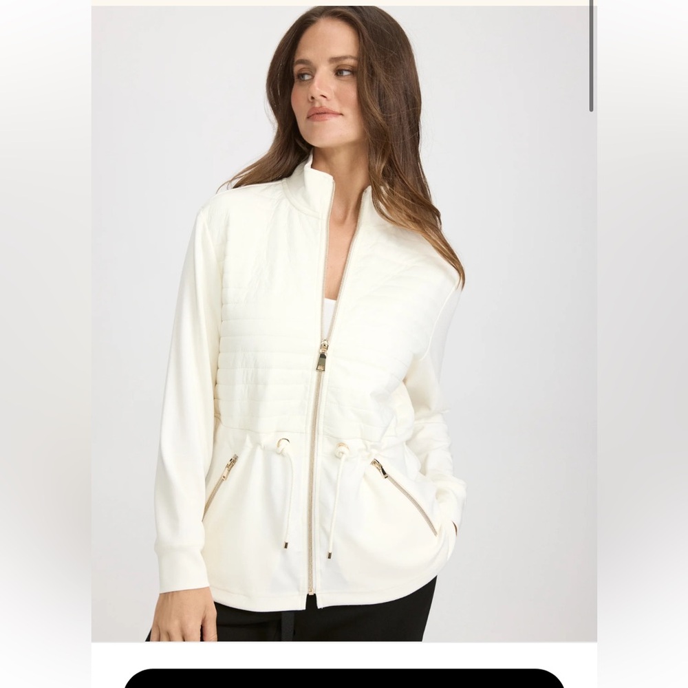 Laura Quilted Detail Jacket Cream